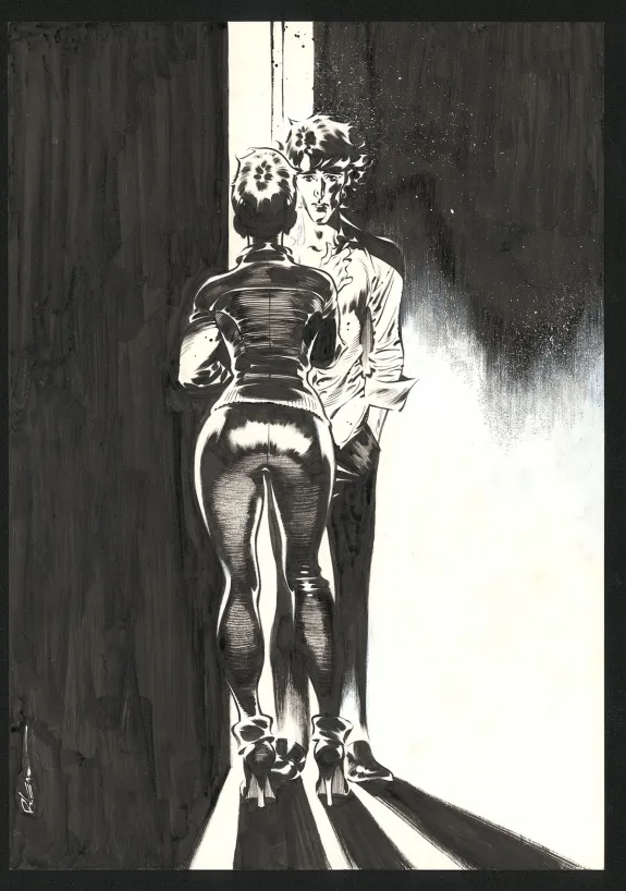 Black and white illustration, Jazz Maynard,  Roger