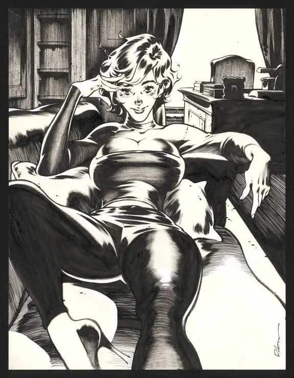 Black and white illustration, Jazz Maynard,  Roger