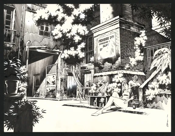 Illustration noir et blanc, Jazz Maynard,  Roger