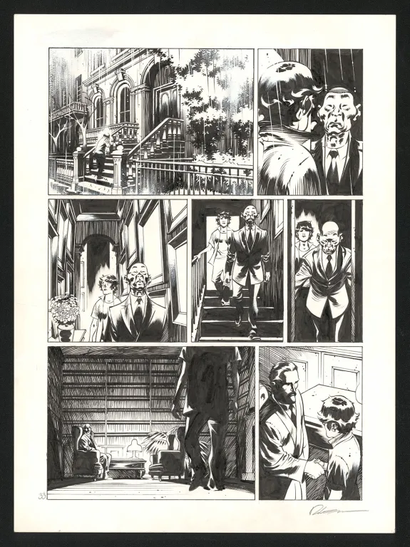 Planche noir et blanc, Jazz Maynard, Blood, Jazz and tears (T.5),  Roger