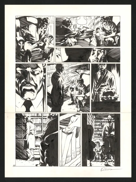 Planche noir et blanc, Jazz Maynard, Blood, Jazz and tears (T.5),  Roger