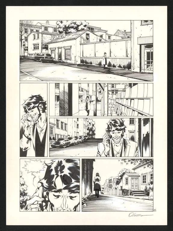 Black and white original page, Jazz Maynard, Blood, Jazz and tears (T.5),  Roger