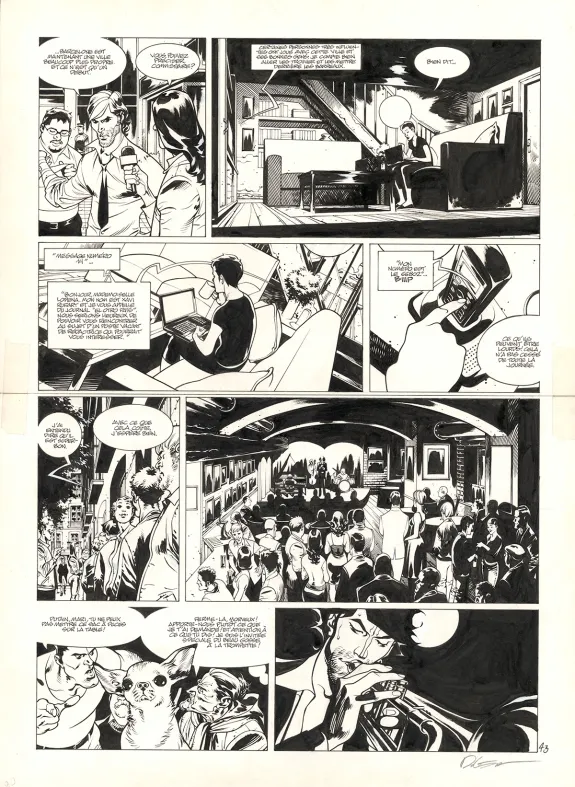 Planche noir et blanc, Jazz Maynard, Envers et contre tout (T.3),  Roger