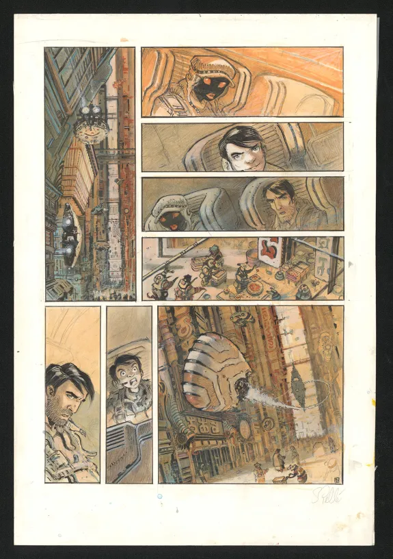 Planche couleur, Orbital, Implosion (T.7), Serge Pellé
