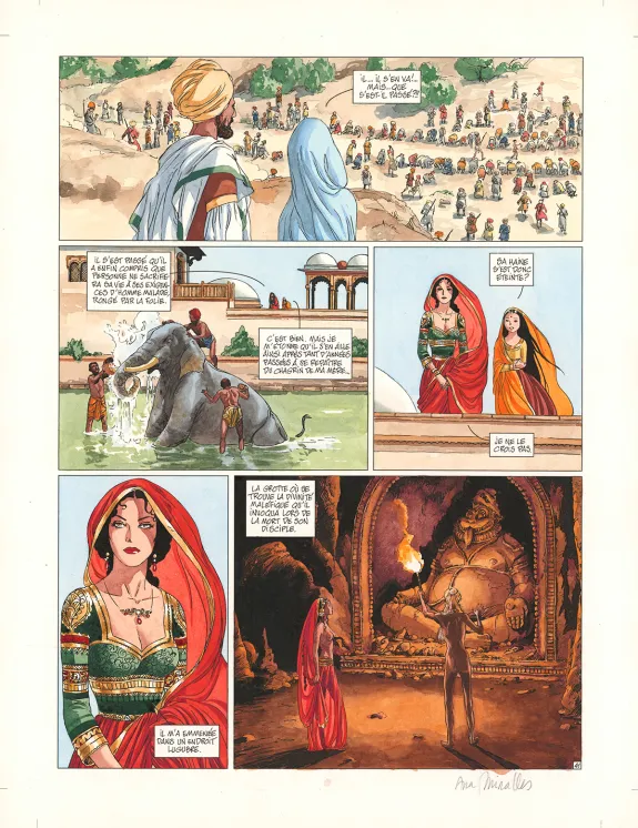 Planche couleur, Djinn, Un Honneur retrouvé (T.12), Ana Miralles