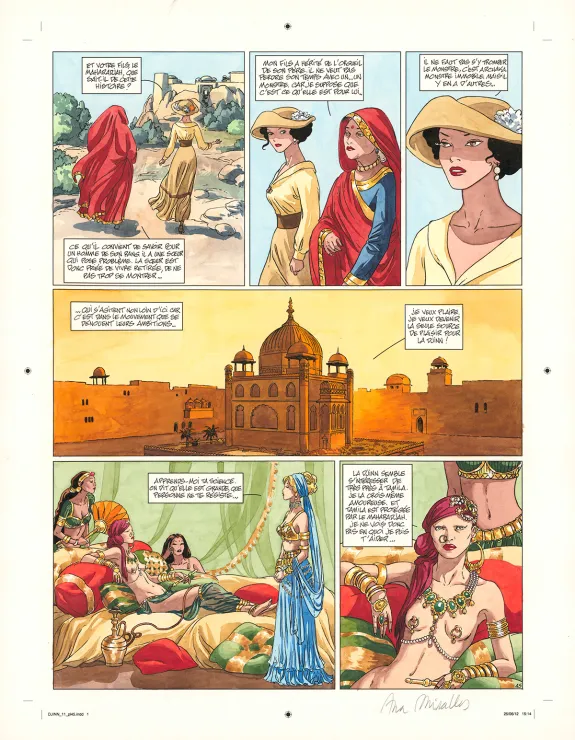 Planche couleur, Djinn, Une Jeunesse éternelle (T.11), Ana Miralles