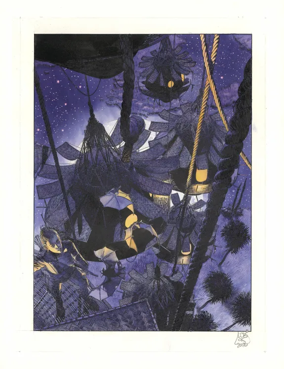Colored original page, TERRE, Le Vieux Monde (T.1), Christophe Dubois