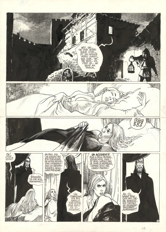Planche noir et blanc, Complainte des Landes Perdues, Blackmore (T.2), Grzegorz Rosinski