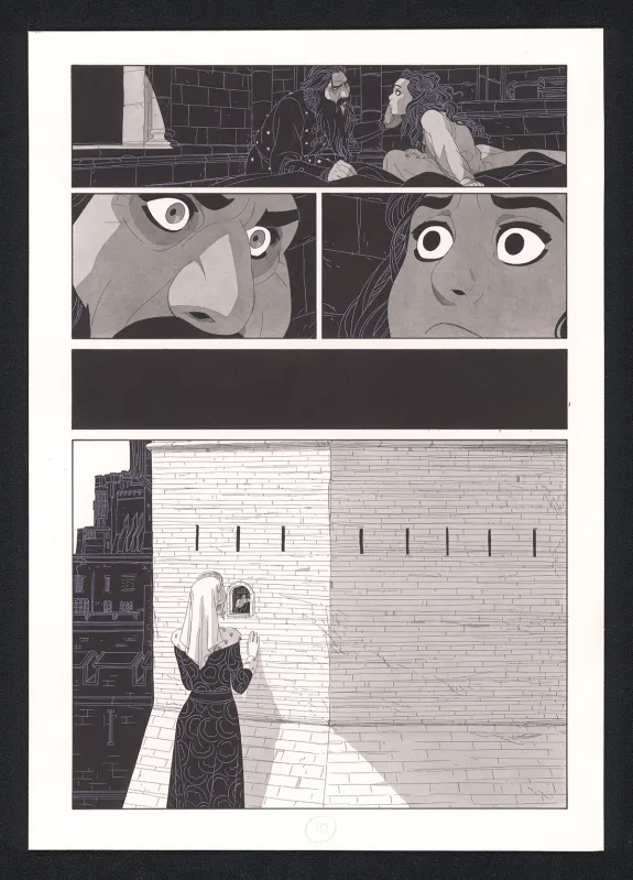 Planche noir et blanc, Les Ogres-Dieux, La Première née (T.4), Bertrand Gatignol