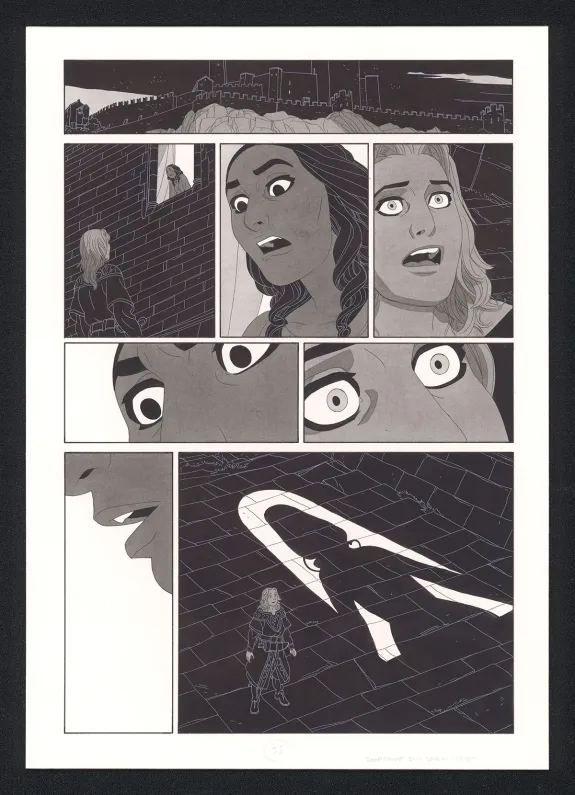 Planche noir et blanc, Les Ogres-Dieux, La Première née (T.4), Bertrand Gatignol
