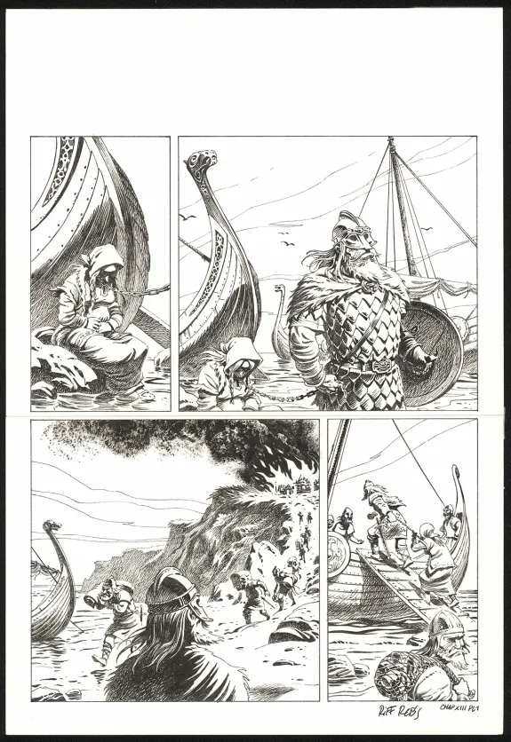 Planche noir et blanc, Le Vagabond des Étoiles , Seconde partie (T.2),  Riff Reb's