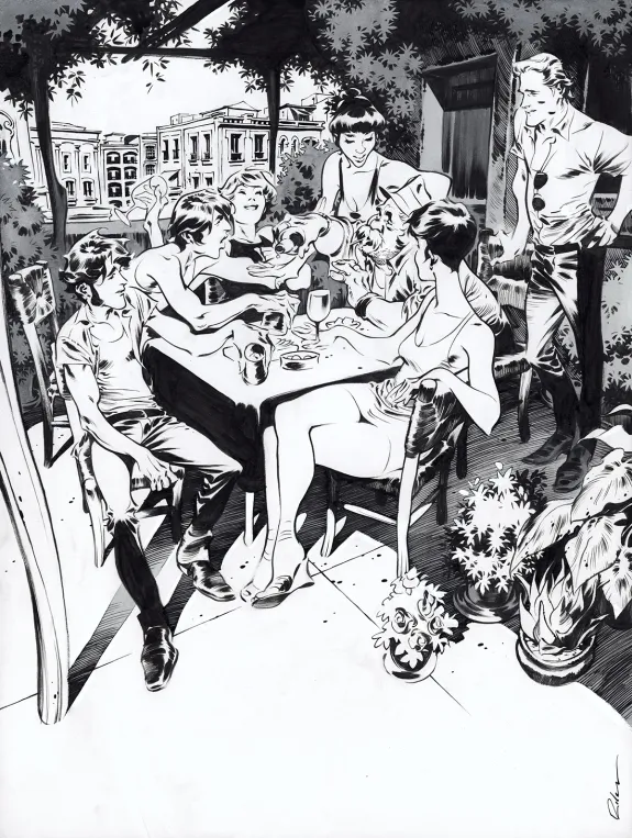 Black and white illustration, Jazz Maynard,  Roger