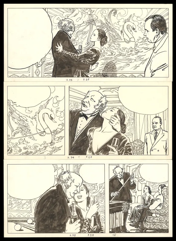 Planche noir et blanc, Le Déclic, Le Déclic 2 (T.2), Milo Manara