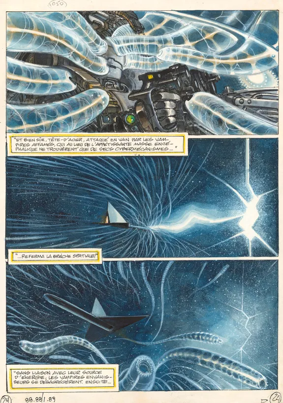 Planche couleur, La Caste des Méta-Barons, Tête-d'Acier l'Aïeul (T.5), Juan Gimenez