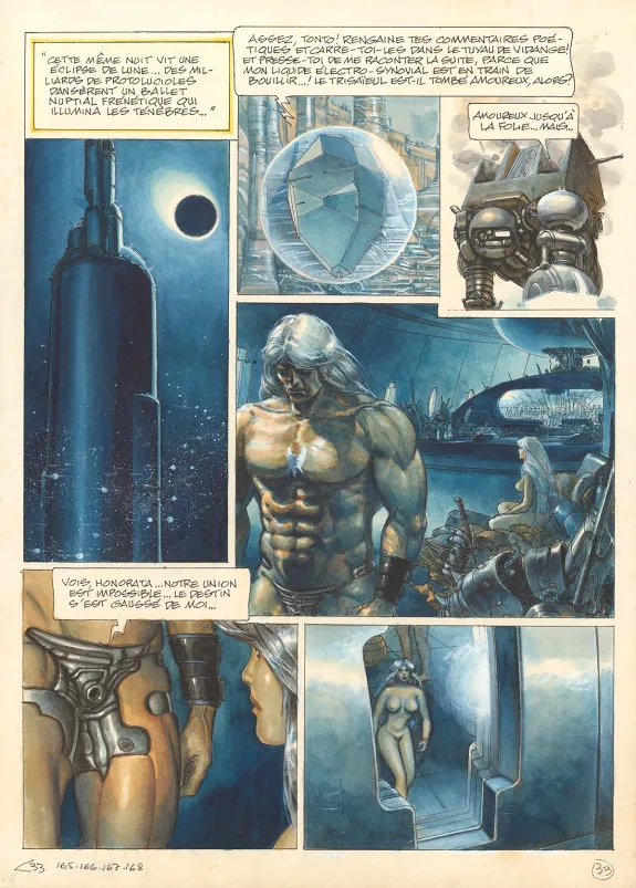 Planche couleur, La Caste des Méta-Barons, Honorata la Trisaïeule (T.2), Juan Gimenez