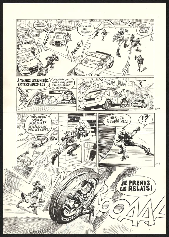 Planche noir et blanc, SuperGroom, Héros malgré lui (T.1),  Yoann