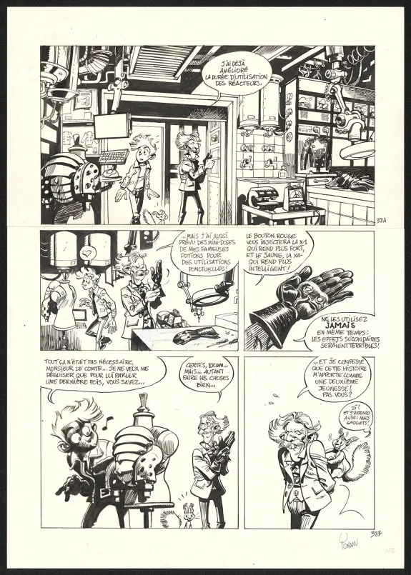 Planche noir et blanc, SuperGroom, Héros malgré lui (T.1),  Yoann