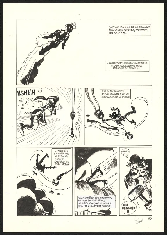 Black and white original page, SuperGroom, Héros malgré lui (T.1),  Yoann