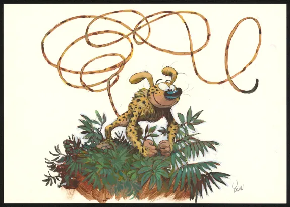 Colored illustration, Spirou et Fantasio,  Yoann