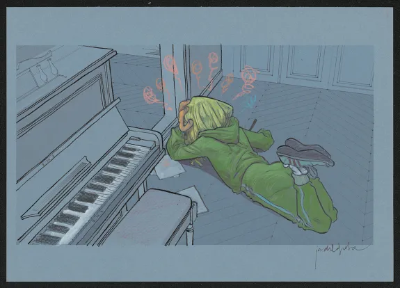 Colored illustration, Les Beaux étés, La Fugue (T.5), Jordi Lafebre