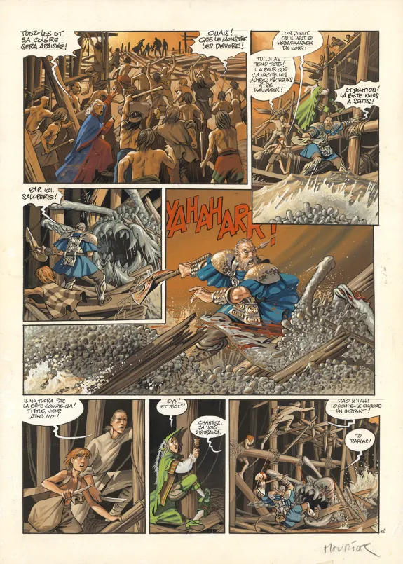 Planche couleur, Les Feux d'Askell, Corail sanglant (T.3), Jean-Louis Mourier