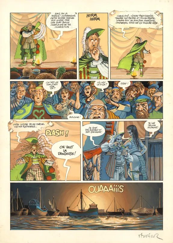 Planche couleur, Les Feux d'Askell, L'Onguent Admirable (T.1), Jean-Louis Mourier
