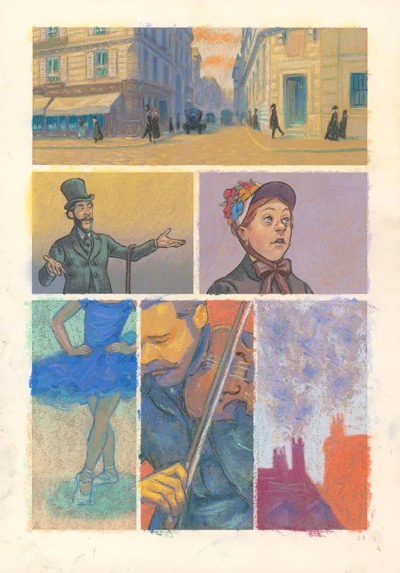 Planche couleur, Degas, La Danse de la Solitude,  Efa