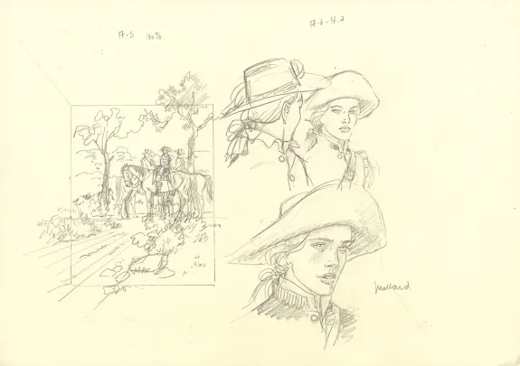 Sketch, Plume aux Vents, André Juillard