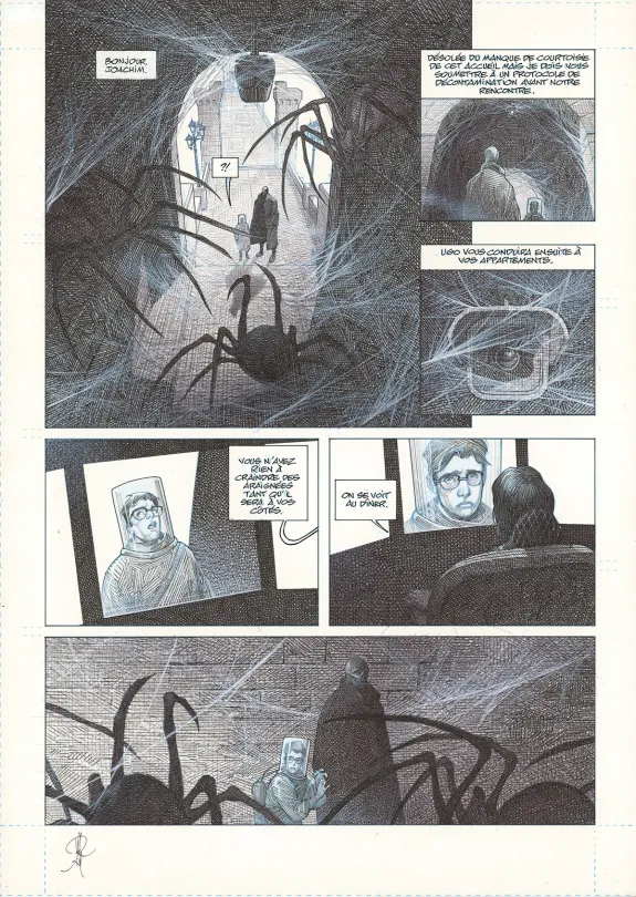 Planche noir et blanc, La Mort vivante, Alberto Varanda