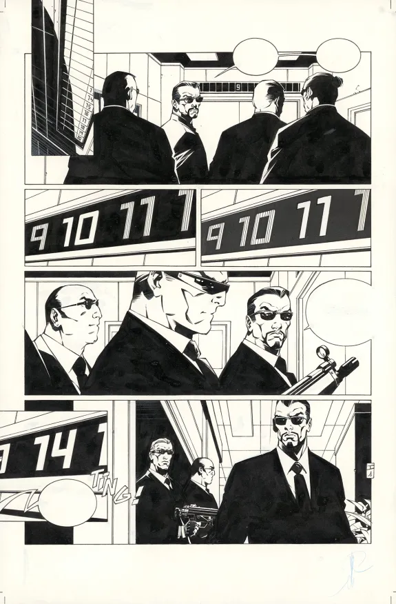 Planche noir et blanc, Bloodline, Issue 1 (T.1), Alberto Varanda