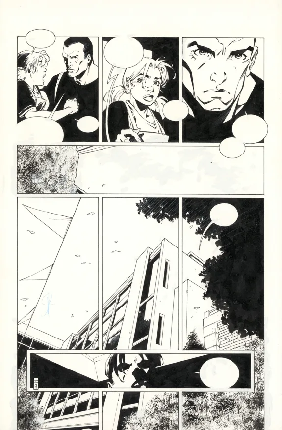 Planche noir et blanc, Bloodline, Issue 1 (T.1), Alberto Varanda