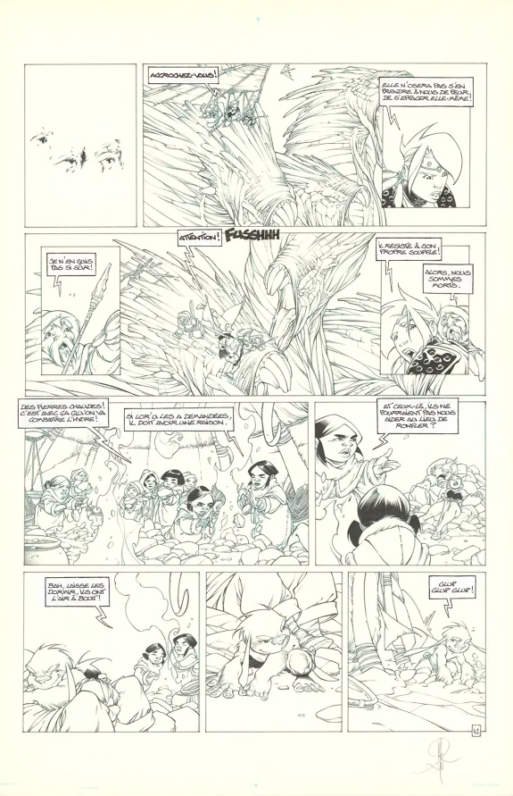Planche noir et blanc, Elixirs, Le sortilège de Loxullio (T.1), Alberto Varanda
