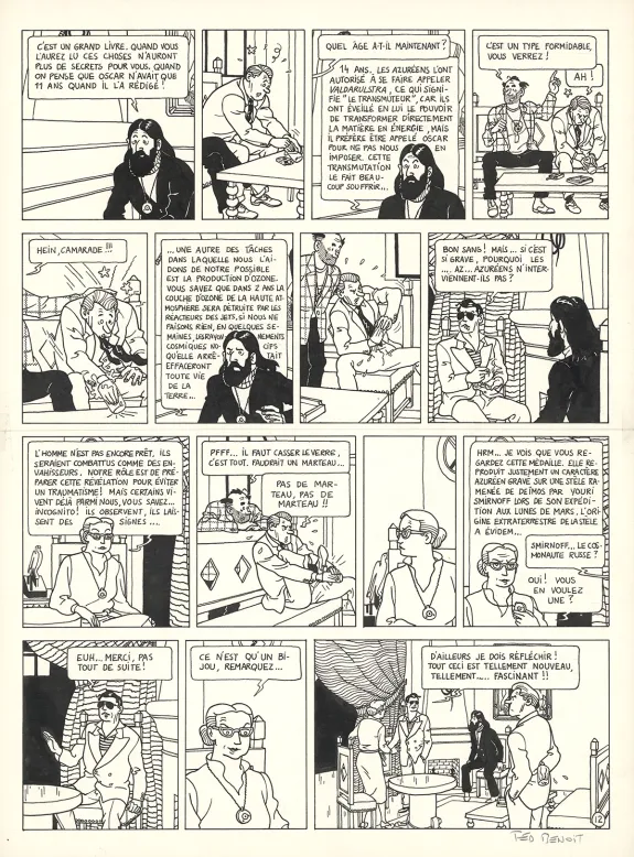 Black and white original page, Ray Banana, Berceuse électrique (T.1), Ted Benoit
