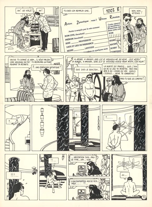 Planche noir et blanc, Ray Banana, Berceuse électrique (T.1), Ted Benoit