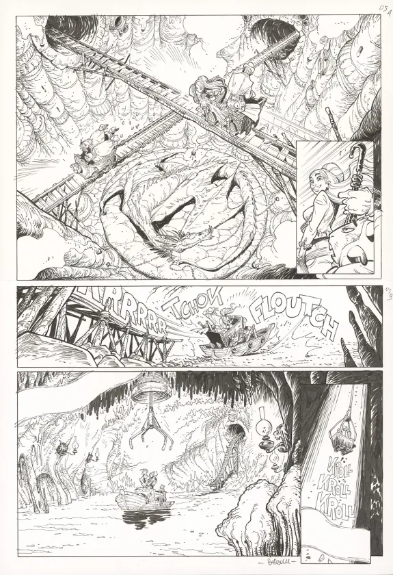 Planche noir et blanc, Ekhö Monde miroir, Swinging London (T.7), Alessandro Barbucci
