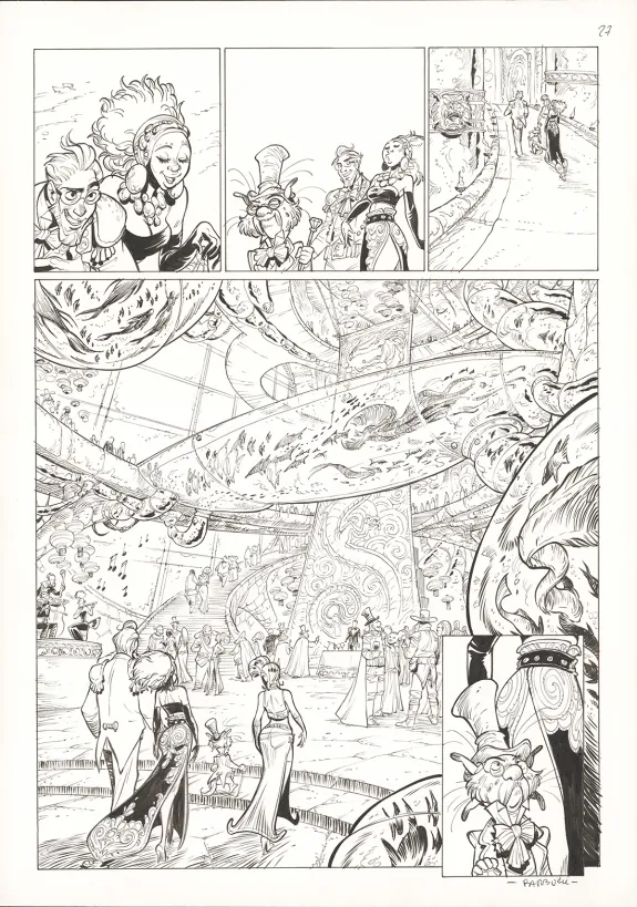 Planche noir et blanc, Ekhö Monde miroir, La Sirène de Manhattan (T.8), Alessandro Barbucci