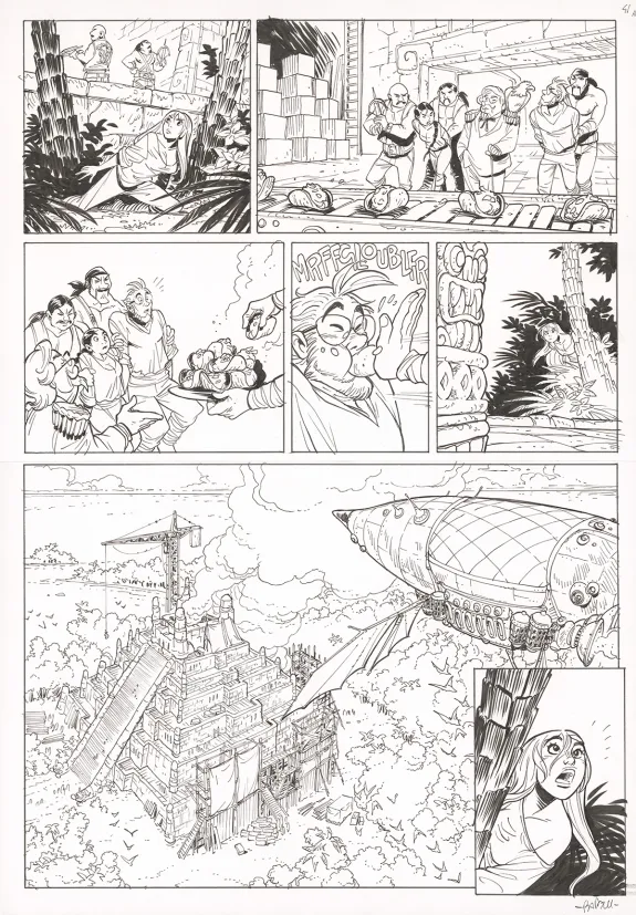 Planche noir et blanc, Ekhö Monde miroir, Hot Tabaaasco ! (T.11), Alessandro Barbucci