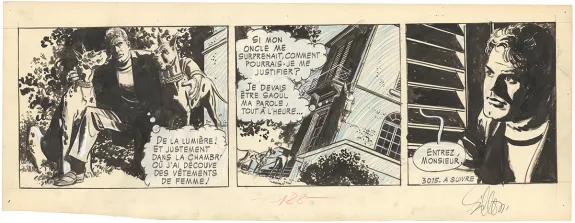 Planche noir et blanc, 13 rue du l'Espoir, Paul Gillon