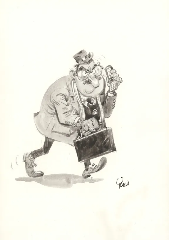 Black and white illustration, Spirou et Fantasio,  Yoann