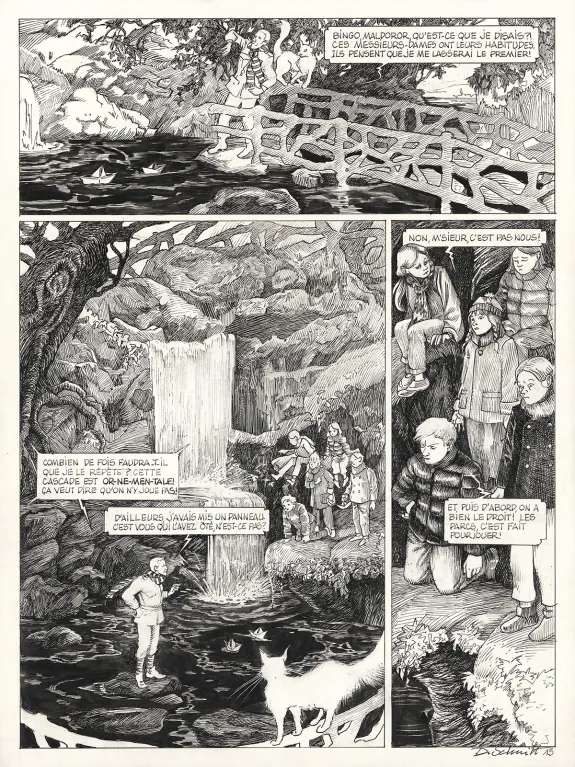 Planche noir et blanc, Le Bestiaire du crépuscule, Daria Schmitt
