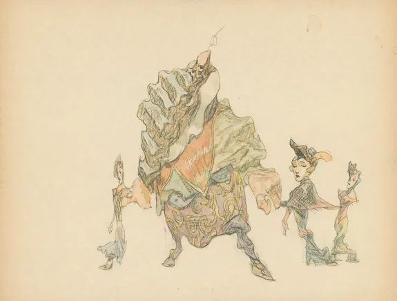 Colored illustration, Carlos Nine