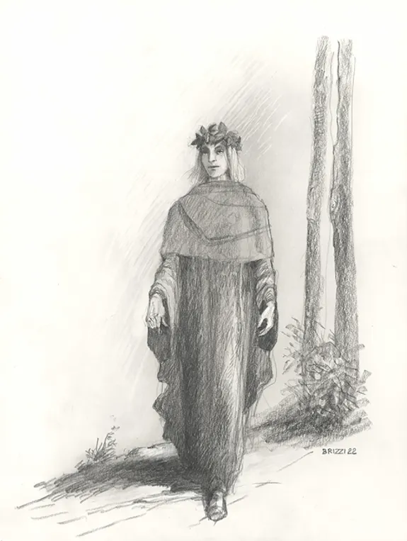 Illustration noir et blanc, L'Enfer de Dante, Paul & Gaëtan Brizzi