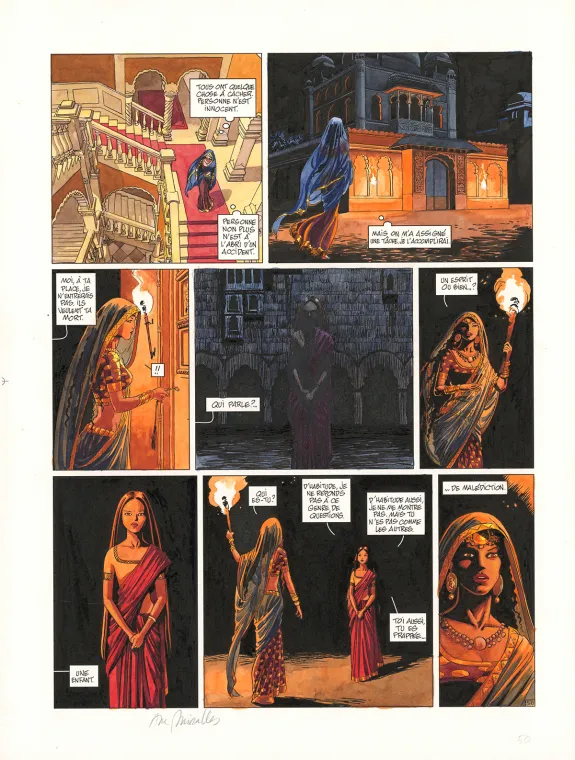 Planche couleur, Djinn, Le Pavillon des plaisirs  (T.10), Ana Miralles