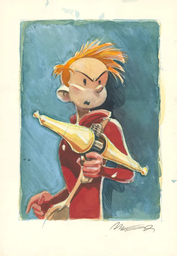 Colored illustration, Spirou et Fantasio, Aux sources du Z (T.50), José Luis Munuera