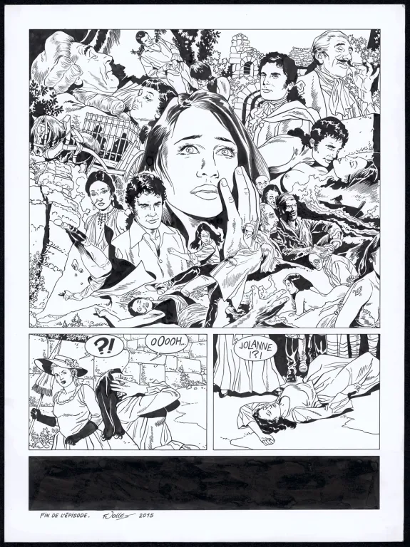 Black and white original page, Rani, Sauvage (T.5), Francis Vallès