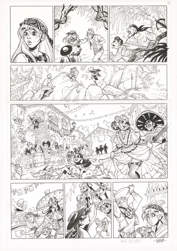 Planche noir et blanc, Ekhö Monde miroir, Hot Tabaaasco ! (T.11), Alessandro Barbucci