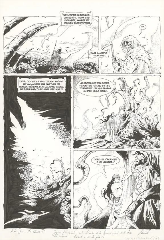 Planche noir et blanc, Croisade, Le maître des machines (T.3), Philippe Xavier