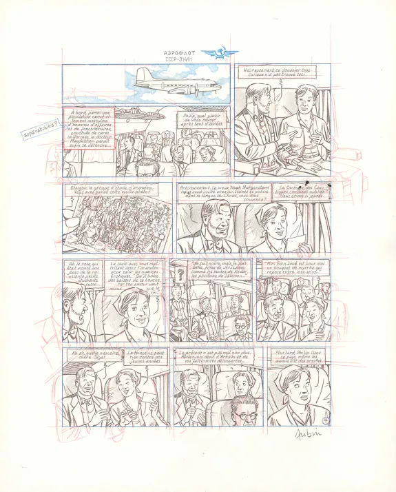 Sketch, Blake et Mortimer, Huit heures à Berlin (T.29), Antoine Aubin