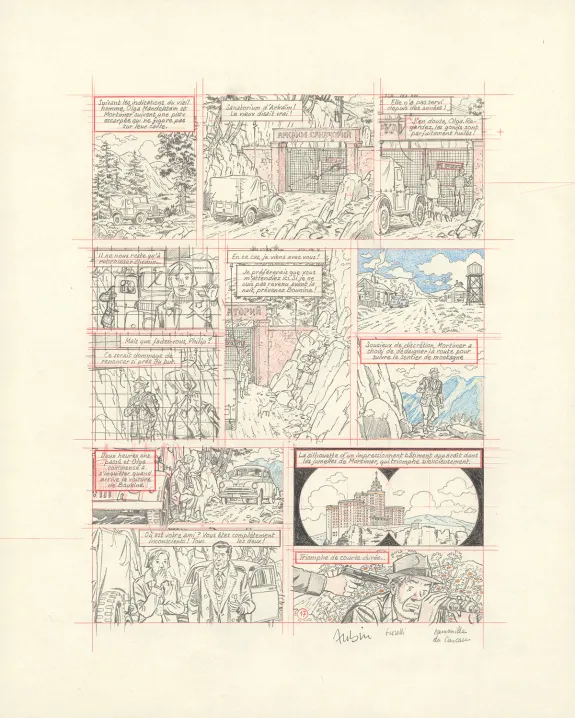 Sketch, Blake et Mortimer, Huit heures à Berlin (T.29), Antoine Aubin