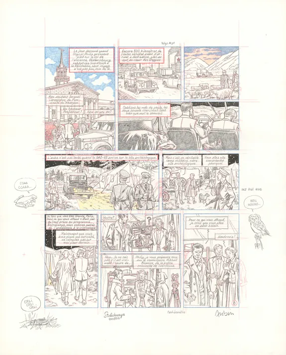 Sketch, Blake et Mortimer, Huit heures à Berlin (T.29), Antoine Aubin